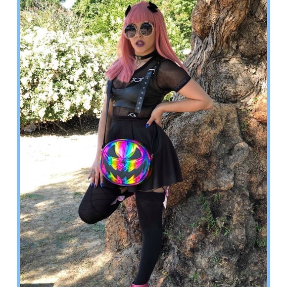 Love Pain and Stitches Rainbow bag Pumpkin Kult - Picture 2 of 3